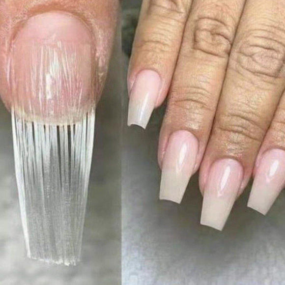 100pcs/set Professional Fiberglass Nail Extension Glass Fiber for Nail Silk  Extension Nail Form Acrylic Tips Nail Salon | Wish | Nail extensions, Nails,  Nail repair
